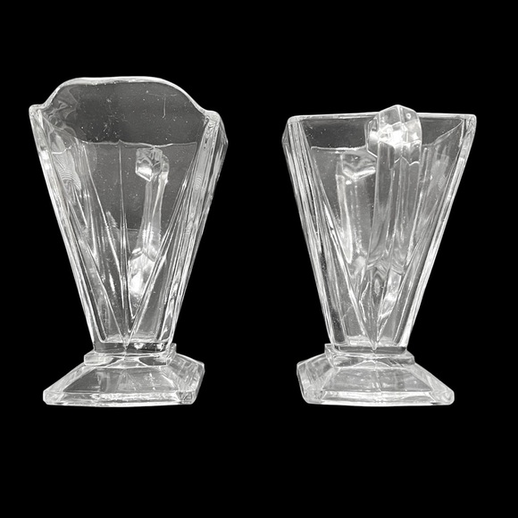 Vintage 1930's Indiana Glass Company Clear Cornflower Etched Sugar Creamer Rare - Picture 2 of 8